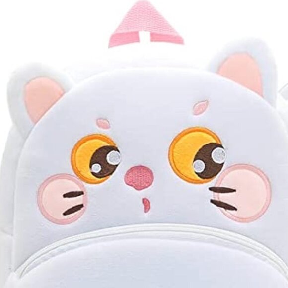 New Kawaii White Plush Backpack for toddlers / kids - Picture 2 of 2